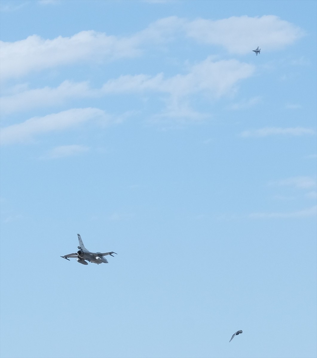 Çankırı’da düzenlenen 4. Uluslararası Tuz Festivali kapsamında F-16 savaş uçakları tarafından...