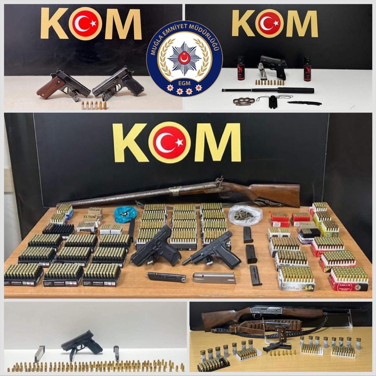 Muğla'da evlerinde ruhsatsız silah bulunduran 12 kişi yakalandı. Operasyonda 6 ruhsatsız tabanca...