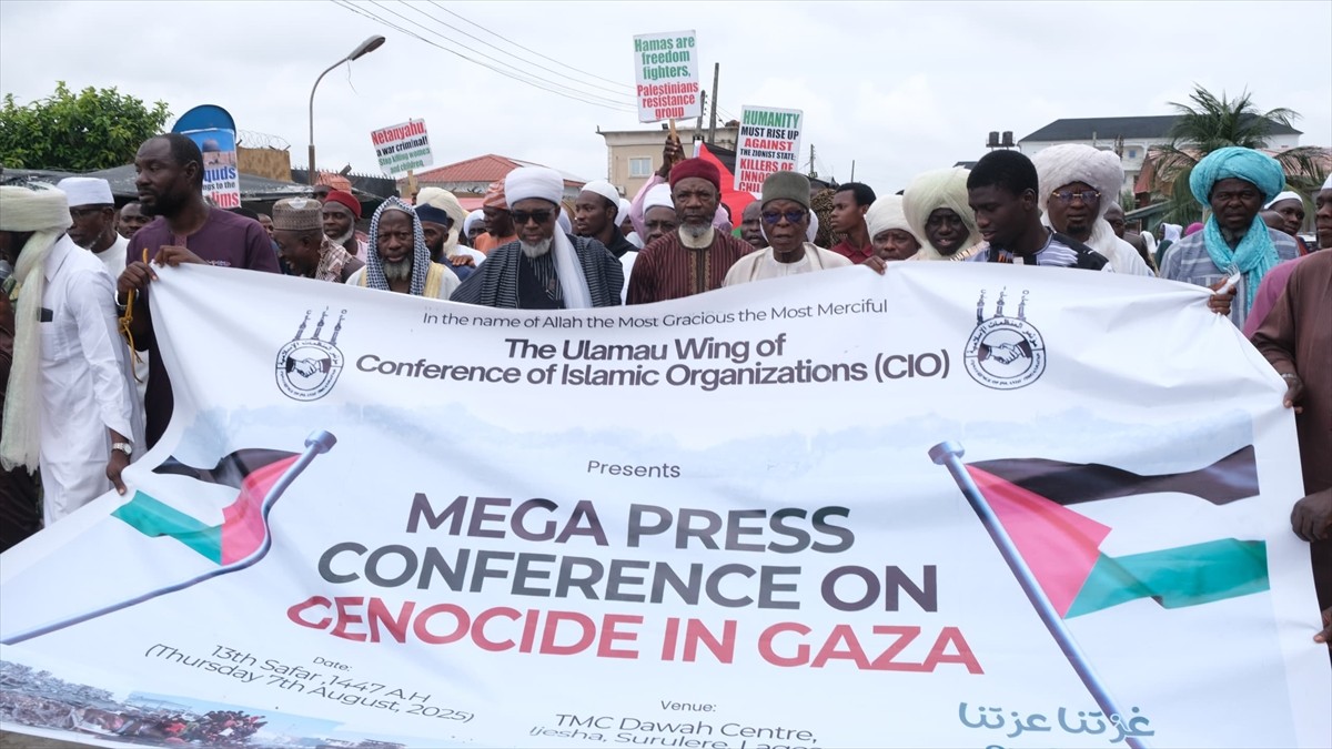 Nijerya'da İslami sivil toplum kuruluşları, Gazze'deki insanlık dramına dikkati çekmek ve Filistin...
