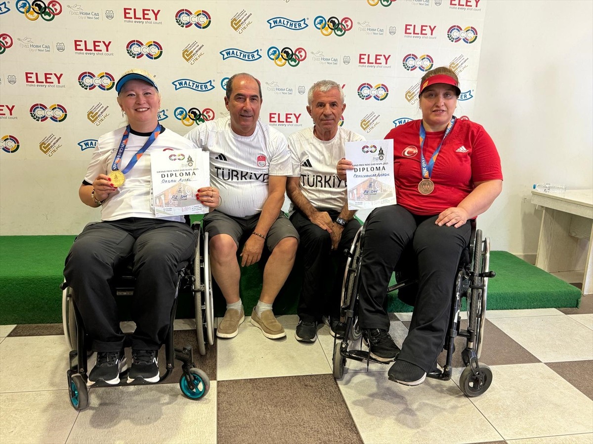 Sırbistan'da düzenlenen WSPS Para Atıcılık Grand Prix yarışmasında milli para atıcı Aysel Özgan...