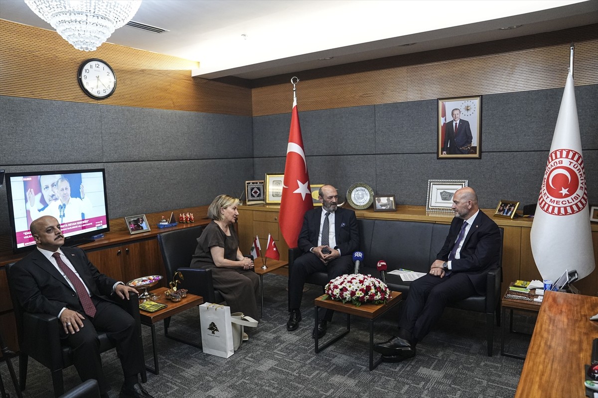 TBMM İçişleri Komisyonu Başkanı Süleyman Soylu, Türkiye'deki görev süresi sona eren Lübnan...