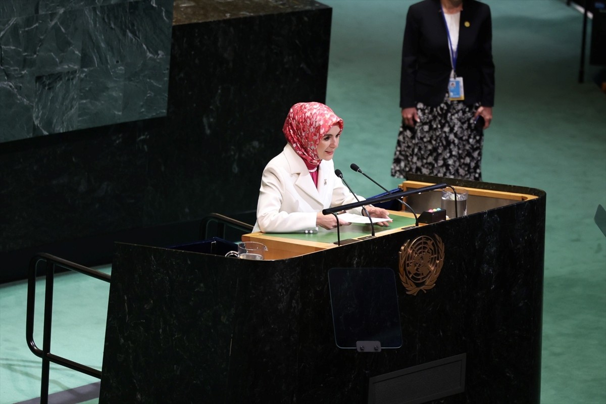 Aile ve Sosyal Hizmetler Bakanı Mahinur Özdemir Göktaş, Birleşmiş Milletler Genel Merkezi'nde...