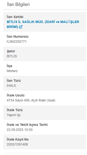 Bitlis'te Üç Dev Proje İçin Tarih Açıklandı