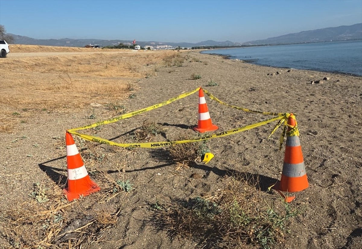 Bursa'da İznik Gölü'nün Orhangazi sahilinde bulunan patlamamış el bombası imha edildi.
