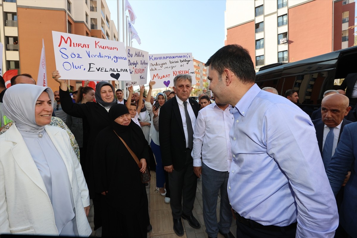 Çevre, Şehircilik ve İklim Değişikliği Bakanı Murat Kurum, Kahramanmaraş programı kapsamında...