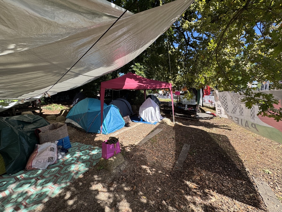 Farklı ülkelerden onlarca Filistin destekçisi aktivist, Gazze'de yaşananlara tepki göstermek ve...