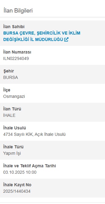 Kamu Kurumları İhalelere Hazırlanıyor: Kütahya, Bartın ve Bursa'da Büyük Projeler