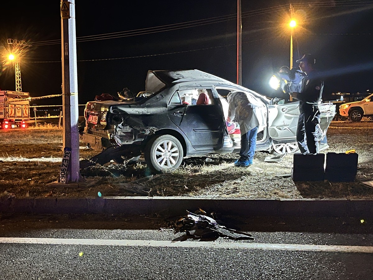 Kars'ta tomruk yüklü kamyonla çarpışan otomobilin sürücüsü hayatını kaybetti.