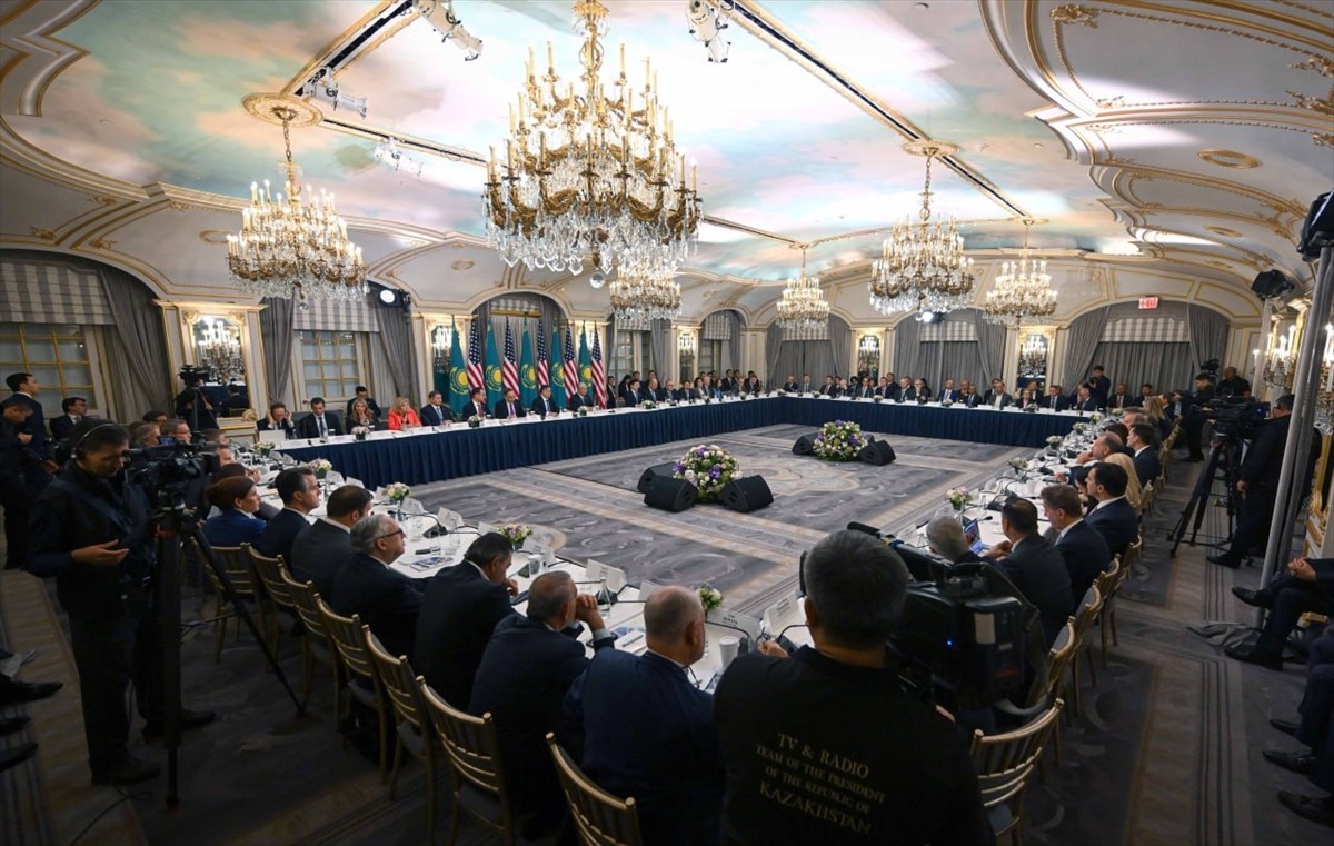 Kazakistan Cumhurbaşkanı Kasım Cömert Tokayev, Birleşmiş Milletler (BM) 80. Genel Kurulu için...