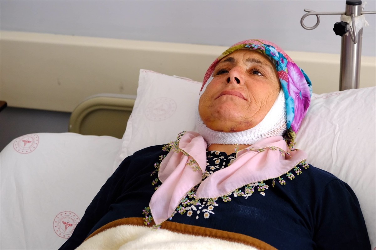 Muş'ta 15 yıl önce kısmi yüz felci geçiren Huri Melek Oruç, Van Eğitim ve Araştırma Hastanesi'nde...