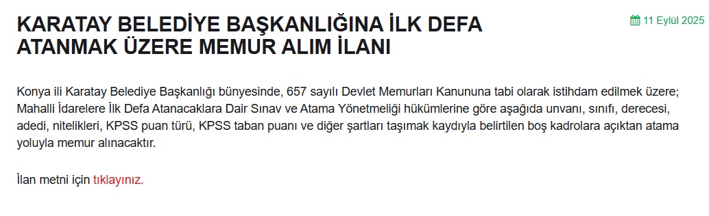 O Belediyeler Düğmeye Bastı! KPSS 60, 65, 70 Puanla Memur, Zabıta, İtfaiyeci Alımı Başlıyor! İşte Kadrolar ve Şartlar