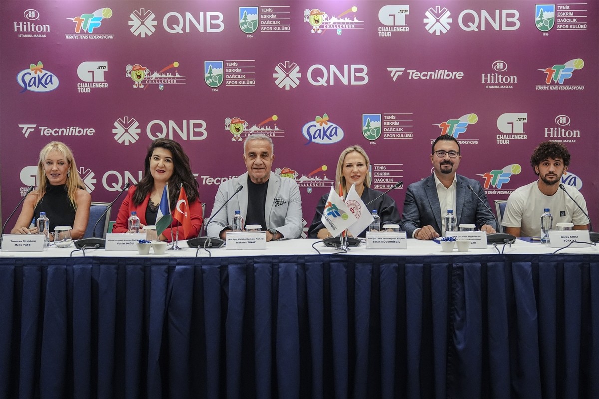 QNB İstanbul Challanger-TED Open Tenis Turnuvası'nın basın toplantısı gerçekleştirildi....