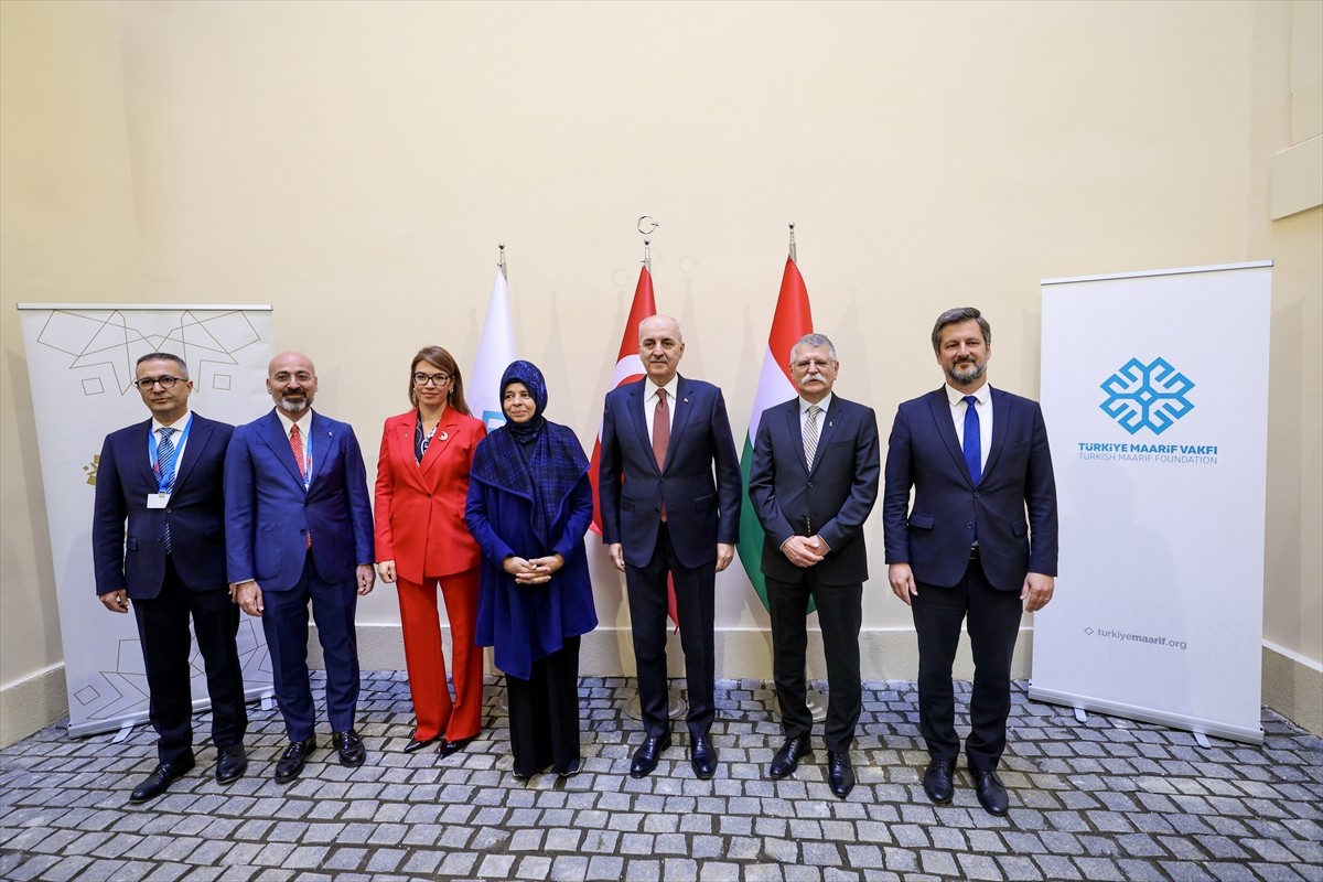 TBMM Başkanı Numan Kurtulmuş, Macaristan Ulusal Meclisi Başkanı Laszlo Köver ile Macaristan Maarif...