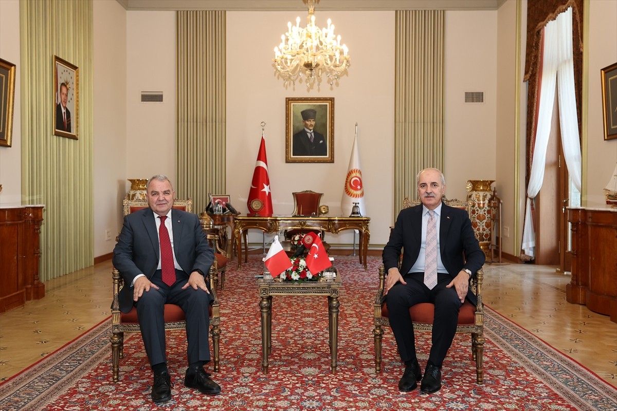  TBMM Başkanı Numan Kurtulmuş, Türkiye'ye resmi ziyaret gerçekleştiren Malta Temsilciler Meclisi...