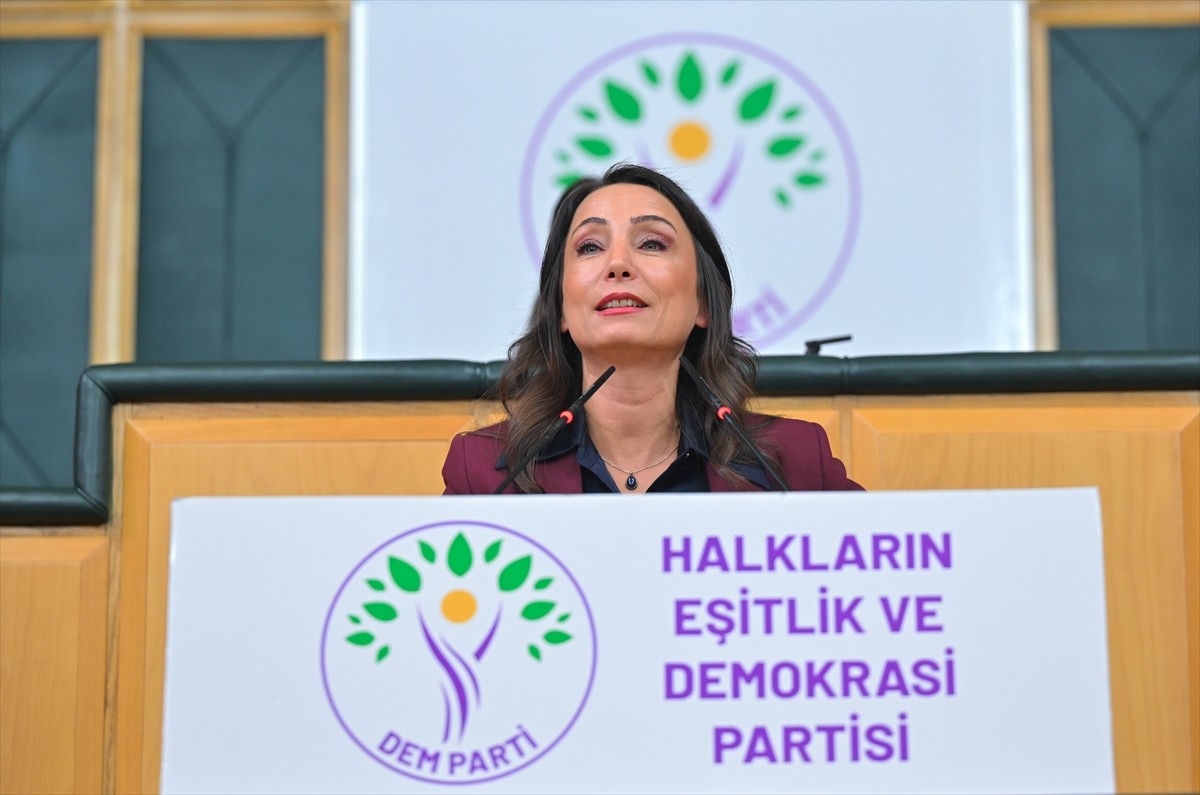 Halkların Eşitlik ve Demokrasi Partisi (DEM Parti) Eş Genel Başkanı Tülay Hatimoğulları...