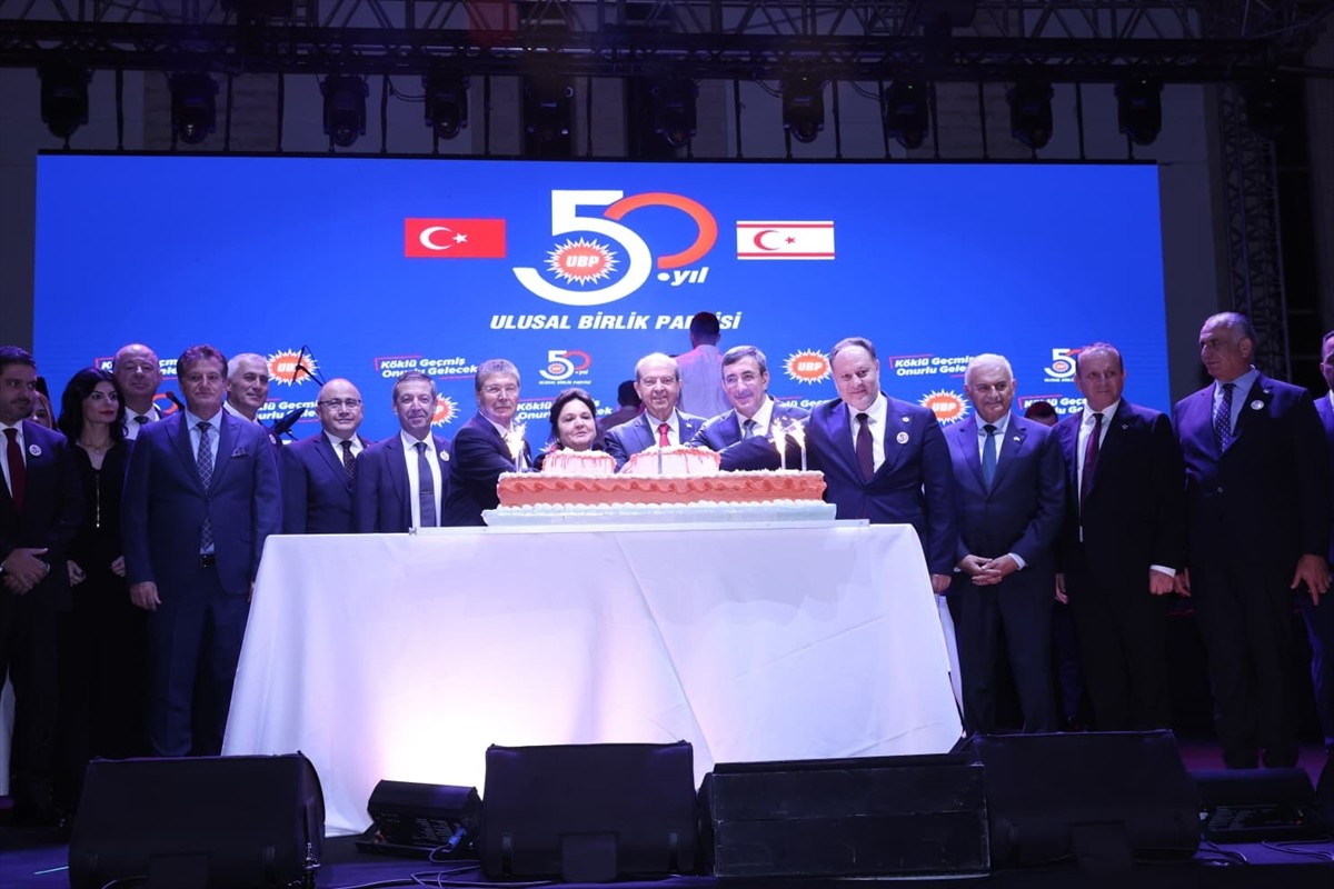 Kuzey Kıbrıs Türk Cumhuriyeti'nde (KKTC) Ulusal Birlik Partisinin (UBP) 50. kuruluş yıl dönümü...