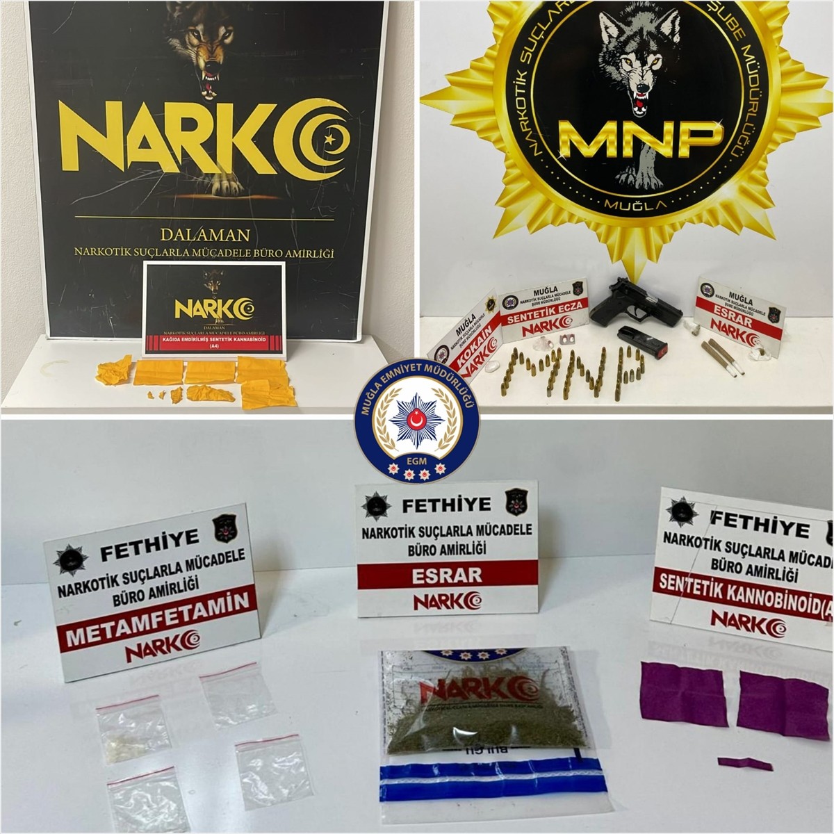 Muğla'da düzenlenen uyuşturucu operasyonunda gözaltına alınan 14 şüpheliden 12'si tutuklandı....