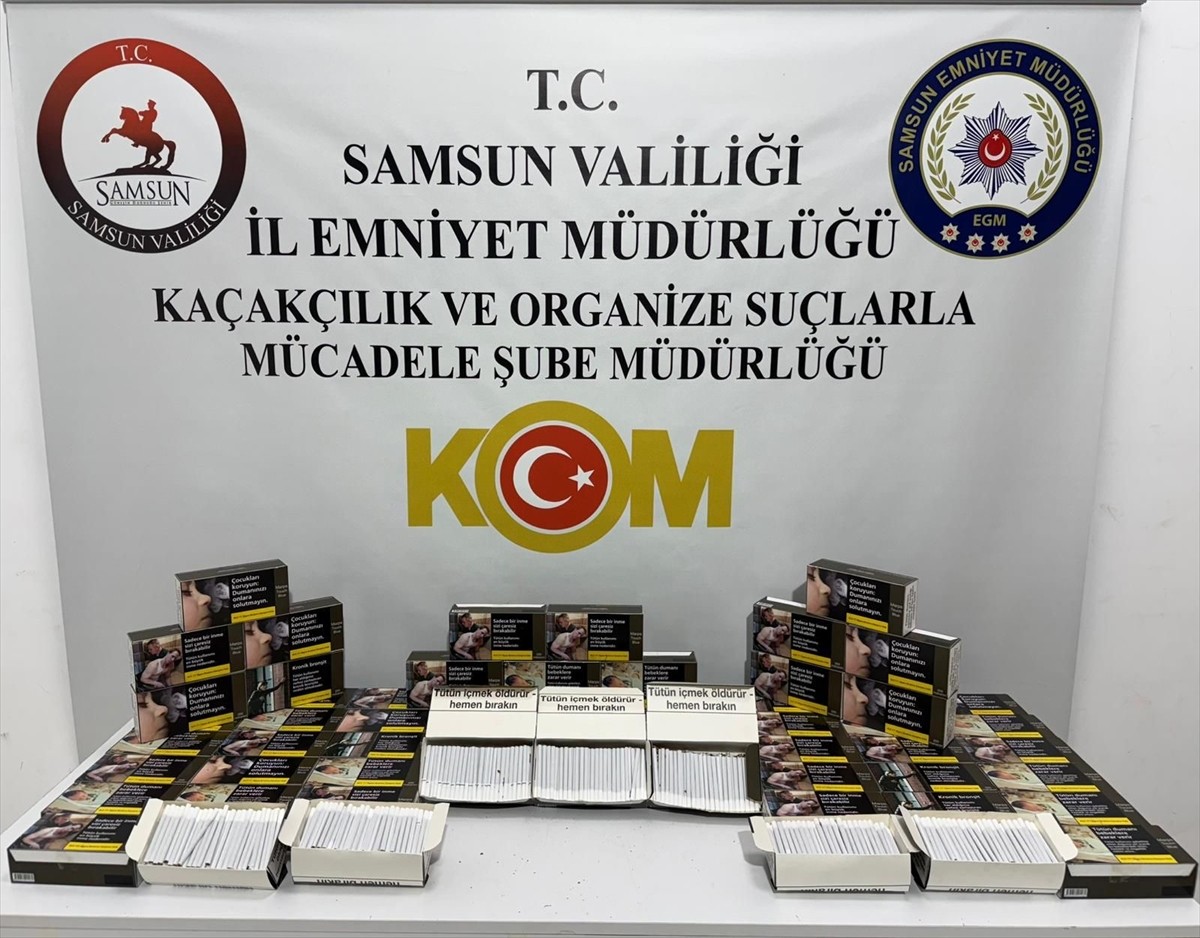 Samsun'da düzenlenen kaçakçılık operasyonunda 2 şüpheli gözaltına alındı. İkametlerdeki aramada...