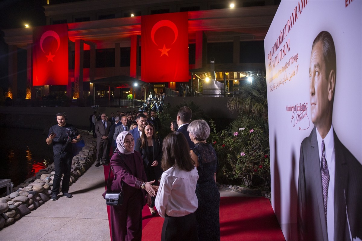 Türkiye Cumhuriyeti'nin kuruluşunun 102. yılı, Irak’ın Erbil kentinde düzenlenen resepsiyonla...