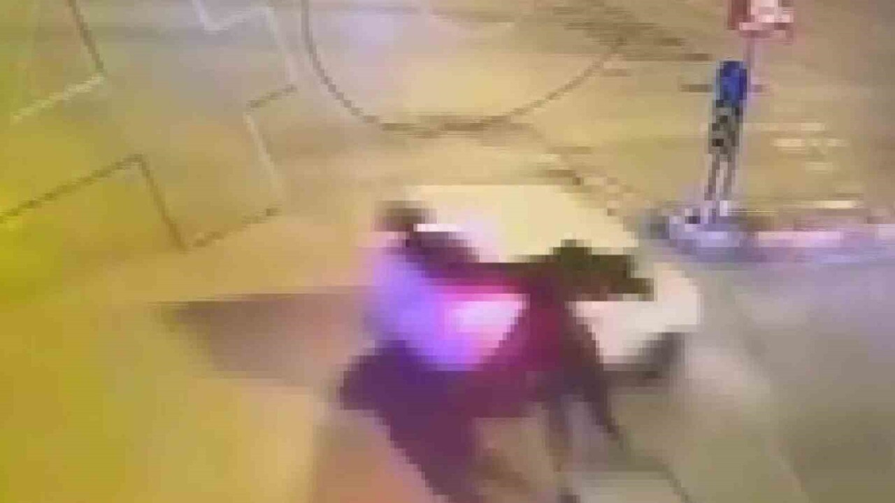 ADANA’DA BULVAR ÜZERİNDE KOŞAN BAŞIBOŞ BİR ATIN HAFİF TİCARİ ARACA ÇARPTIĞI ANLAR GÜVENLİK...