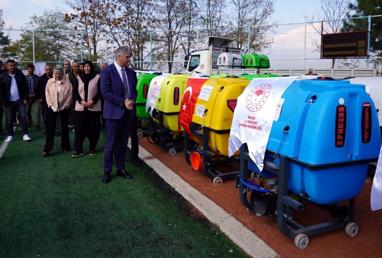 ADANA İL TARIM VE ORMAN MÜDÜRLÜĞÜ TARAFINDAN, 25 ÜRETİCİYİ YÜZDE 70 HİBE İLE  İLAÇLAMA MAKİNESİ...