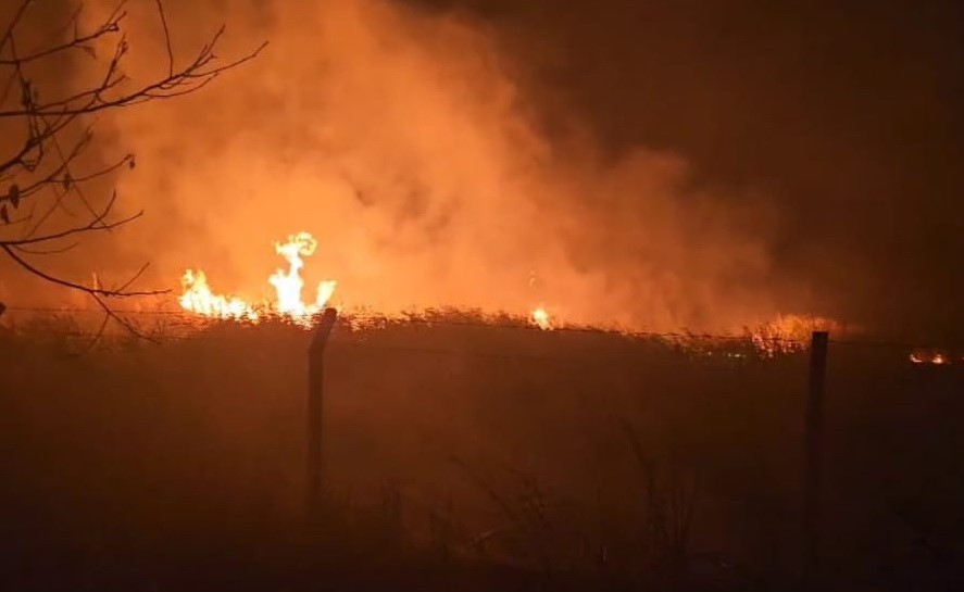 ADIYAMAN'IN GÖLBAŞI İLÇESİNE BAĞLI SÜLÜKLÜ GÖL MEVKİİNDE KAMIŞLARIN YANMASI KORKUTTU.