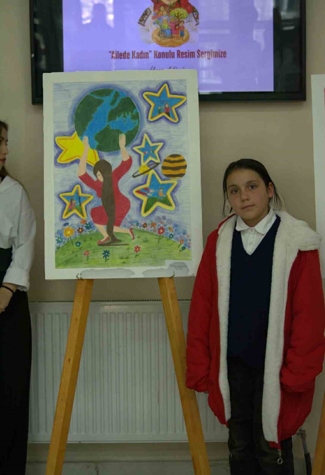 AİLE VE SOSYAL HİZMETLER İL MÜDÜRLÜĞÜ TARAFINDAN DÜZENLENEN 'AİLEDE KADIN' KONULU RESİM YARIŞMASI...