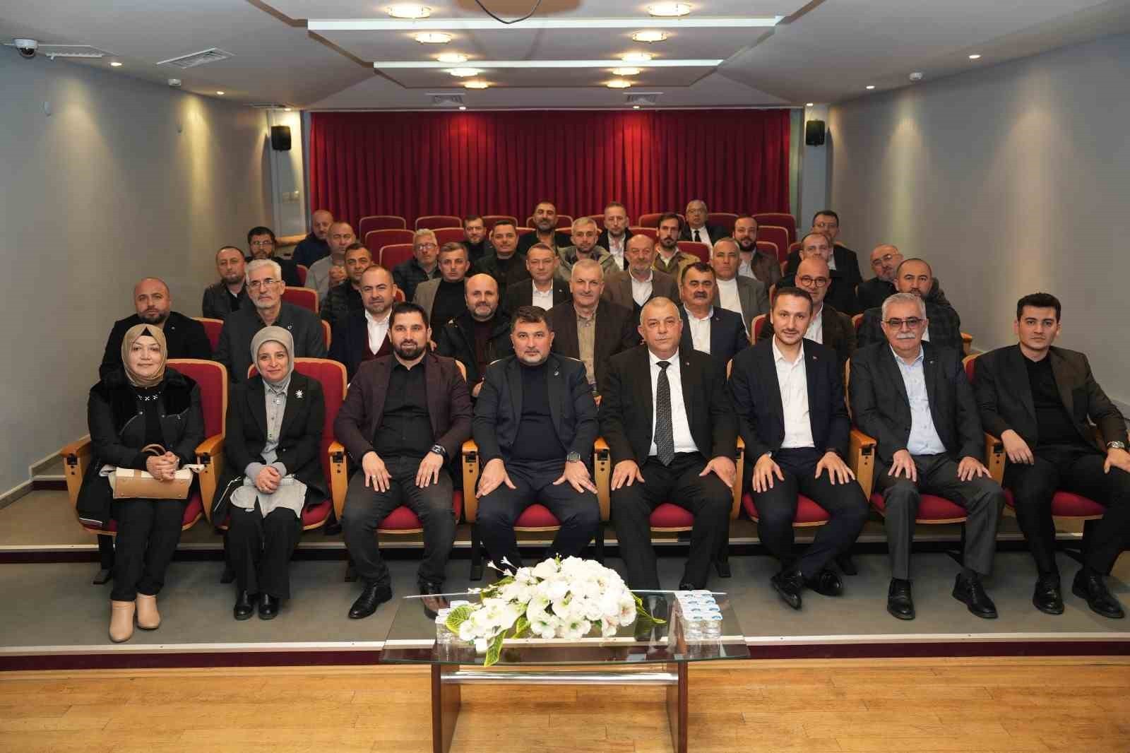 AK PARTİ DÜZCE MİLLETVEKİLİ ERCAN ÖZTÜRK, İL BAŞKANI HASAN ŞENGÜLOĞLU, İGM MECLİSİ BAŞKANI FAZLI...