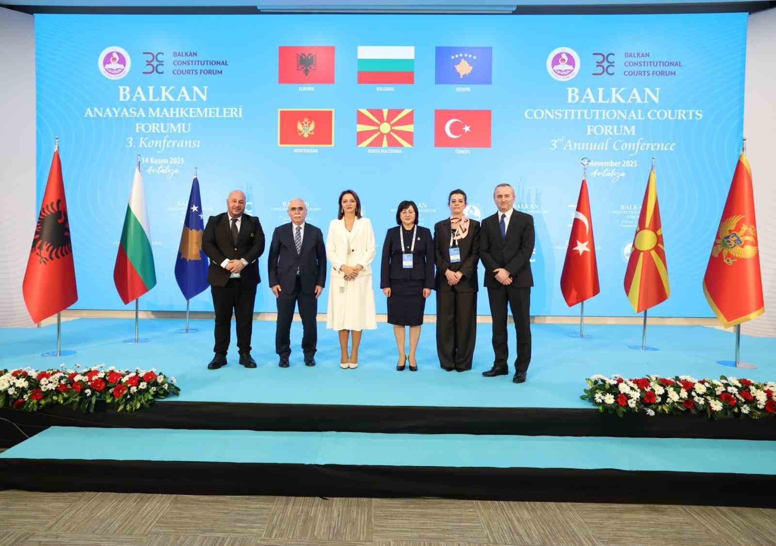 ANTALYA’DA DÜZENLENEN BALKAN ANAYASA MAHKEMELERİ FORUMU (BCCF) 3. KONFERANSI KAPSAMINDA, FORUMA...