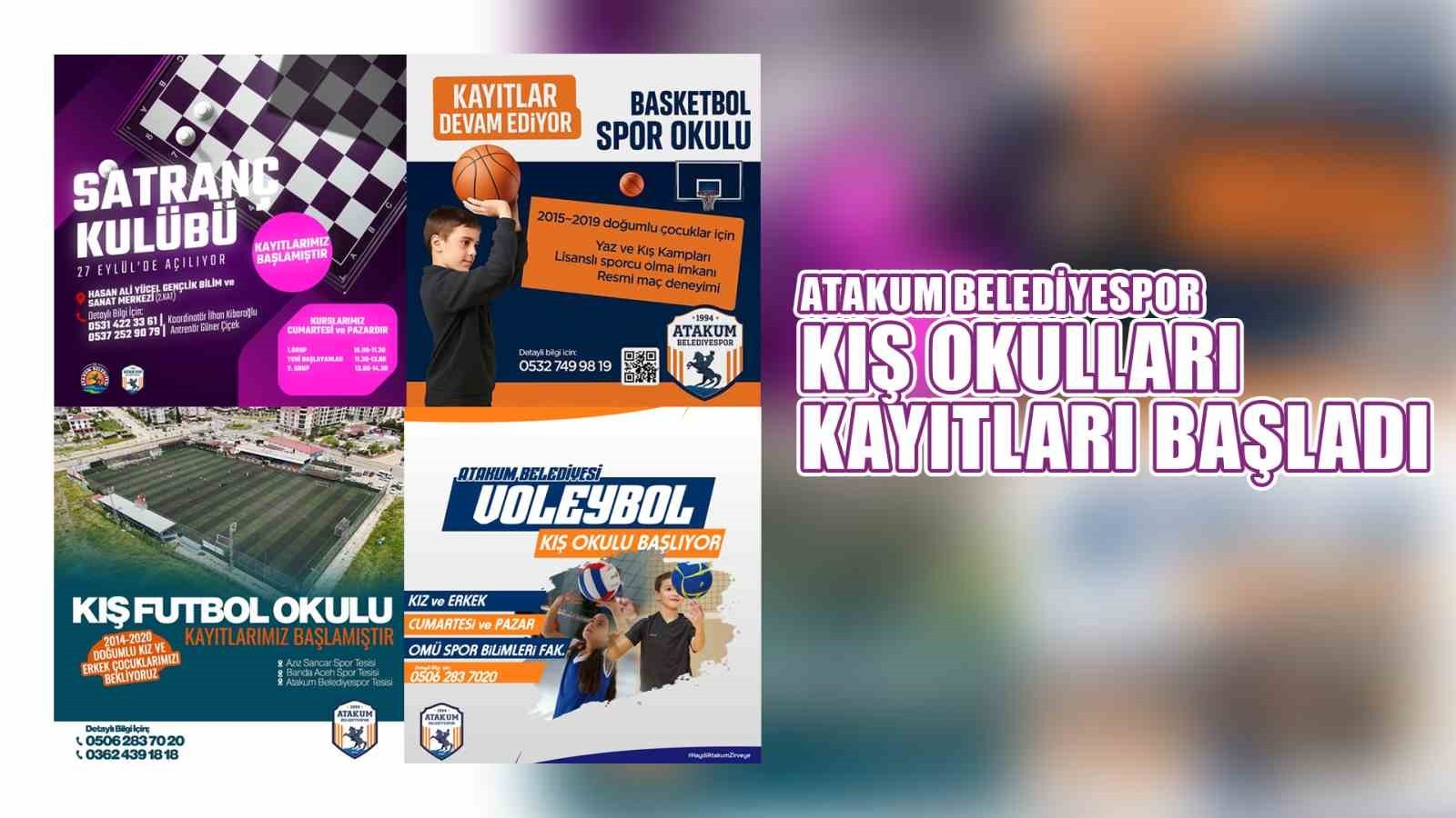 ATAKUM BELEDİYESİ ÇOCUKLARI SPORA TEŞVİK ETMEK VE KENTTE SPOR KÜLTÜRÜNÜ YAYGINLAŞTIRMAK İÇİN...