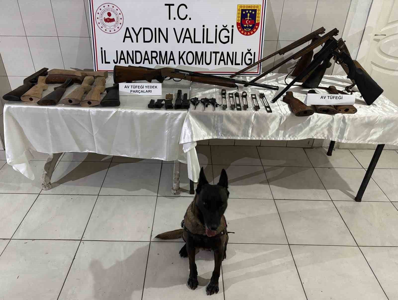 AYDIN’IN BOZDOĞAN İLÇESİNDE RUHSATSIZ TÜFEK TAMİRİ VE YAPIMI YAPTIĞI TESPİT EDİLEN ŞÜPHELİ...