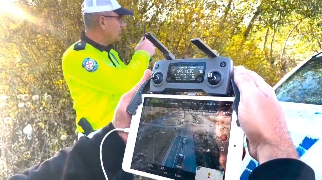 BAYBURT’TA DRONE İLE TRAFİK DENETİMİ YAPILDI