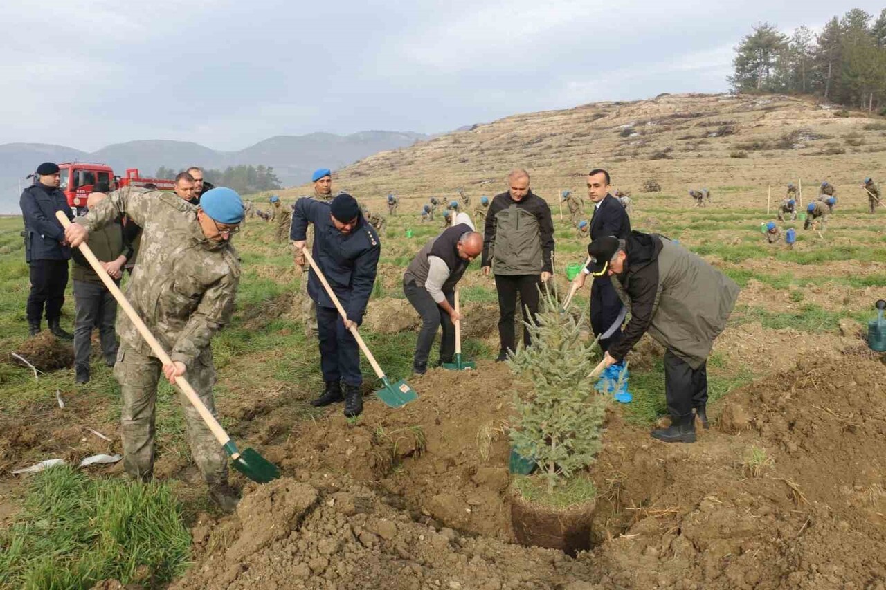 BOLU 2. KOMANDO TUGAYI’NDA GÖREVLİ OLAN KOMANDOLAR, MUDURNU İLÇESİNDE YEŞİL VATANDA GELECEĞE NEFES...