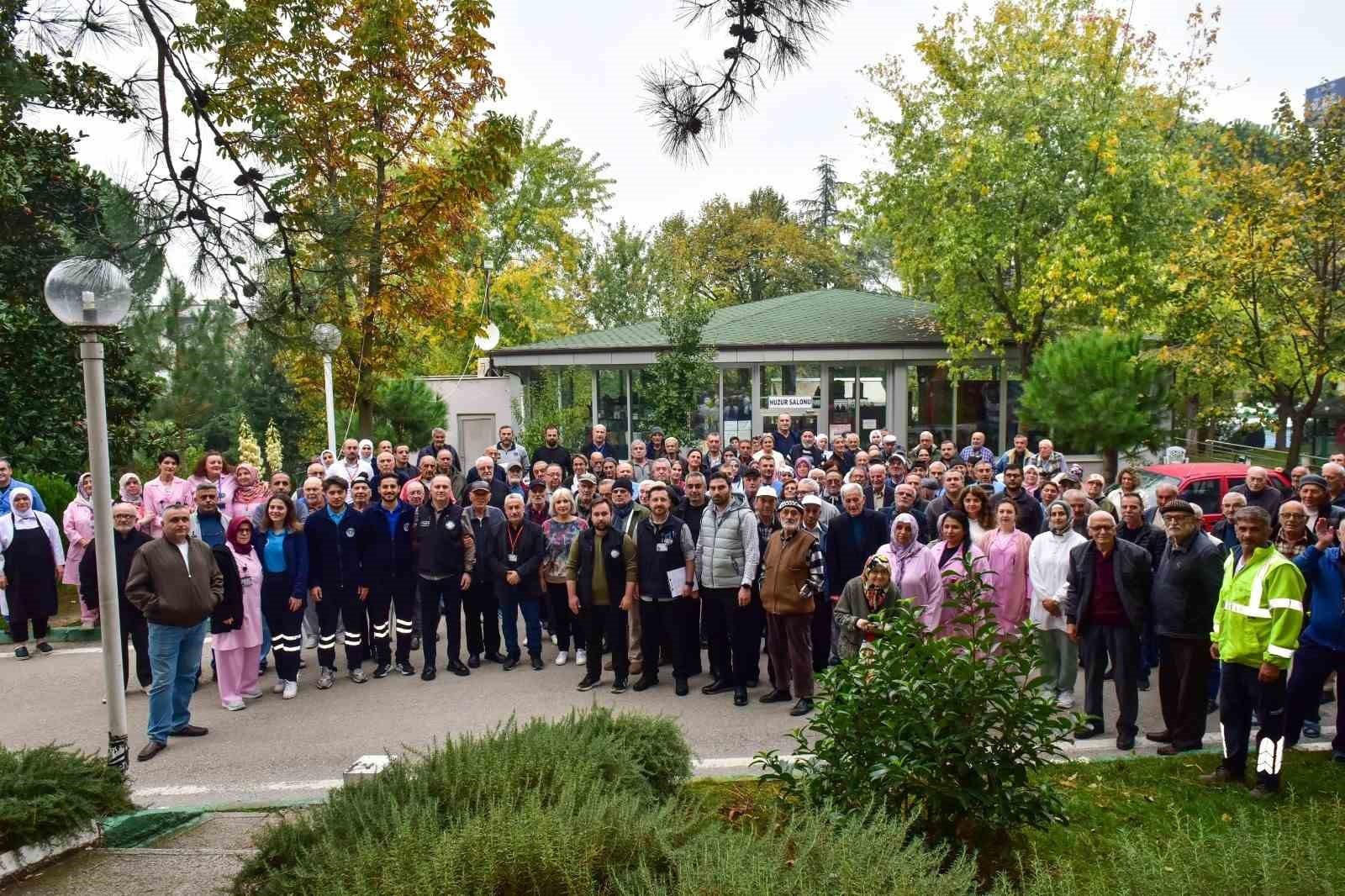 BÜYÜKŞEHİR BELEDİYESİ TARAFINDAN DÖRTÇELİK HUZUREVİ’NDE GERÇEKLEŞTİRİLEN TATBİKATTA, HUZUREVİ...