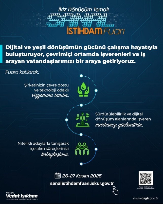 ÇALIŞMA VE SOSYAL GÜVENLİK BAKANI VEDAT IŞIKHAN, SOSYAL MEDYA HESABINDAN PAYLAŞIM YAPTI