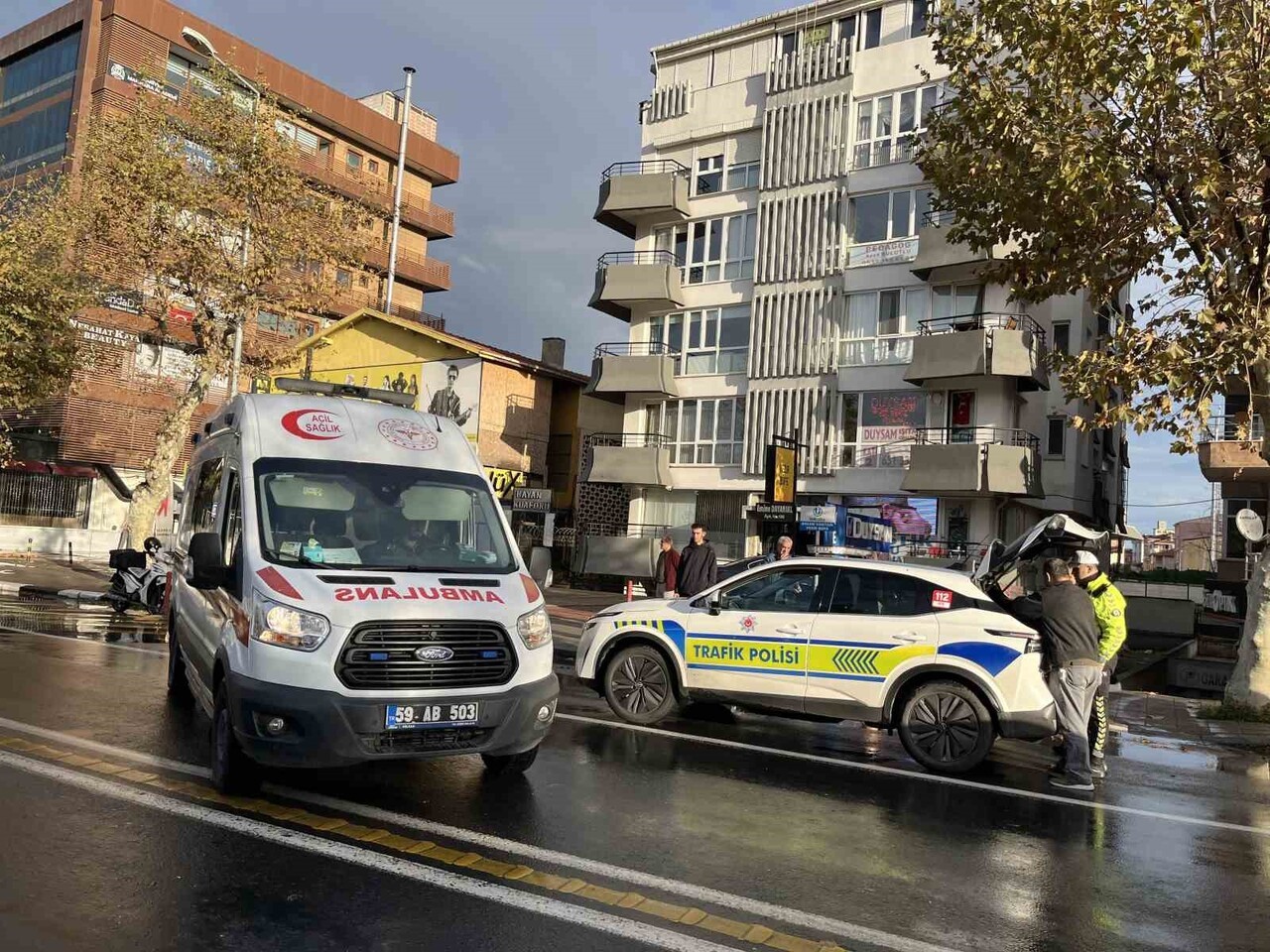 ÇORLU’DA İKİ AYRI KAZA: 2 YARALI