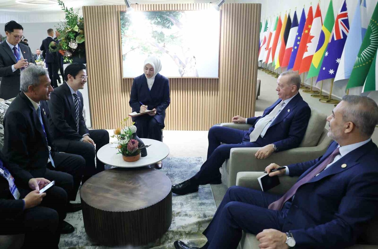 CUMHURBAŞKANI RECEP TAYYİP ERDOĞAN, G20 LİDERLER ZİRVESİ İÇİN BULUNDUĞU GÜNEY AFRİKA...