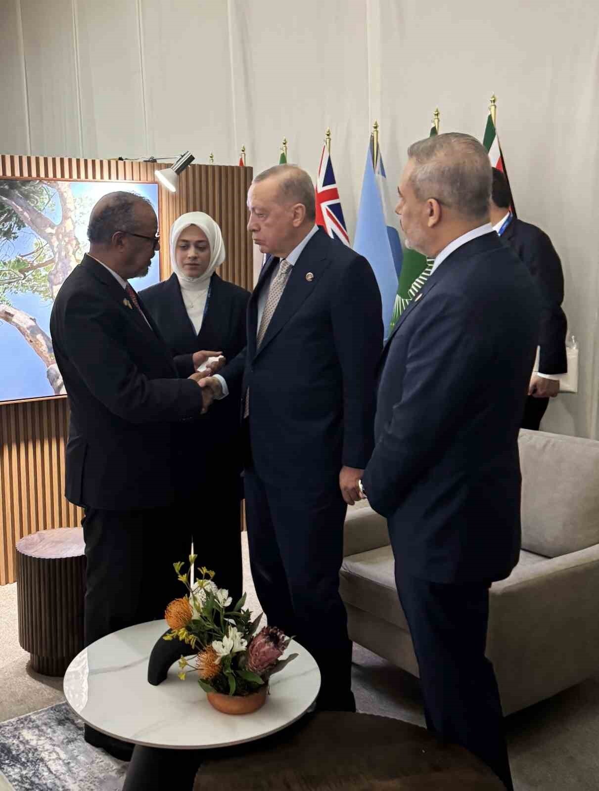 CUMHURBAŞKANI RECEP TAYYİP ERDOĞAN, G20 LİDERLER ZİRVESİ İÇİN BULUNDUĞU GÜNEY AFRİKA...