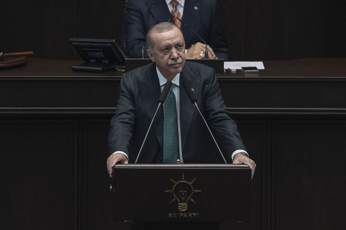 Cumhurbaşkanı ve AK Parti Genel Başkanı Recep Tayyip Erdoğan, partisinin TBMM Grup Toplantısı’na...