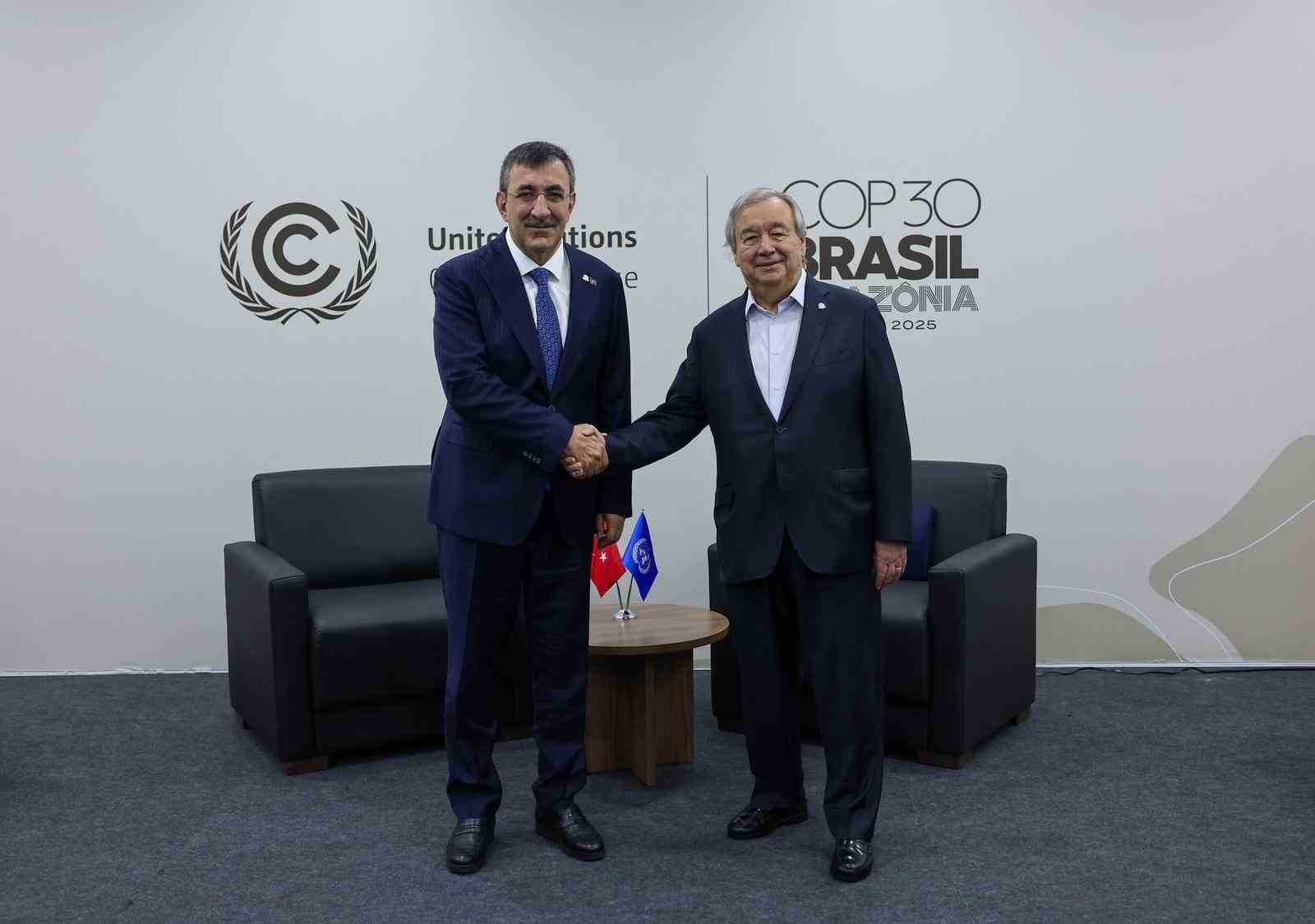 CUMHURBAŞKANI YARDIMCISI CEVDET YILMAZ, COP30 KAPSAMINDA BULUNDUĞU BREZİLYA'NIN BELEM KENTİNDE...