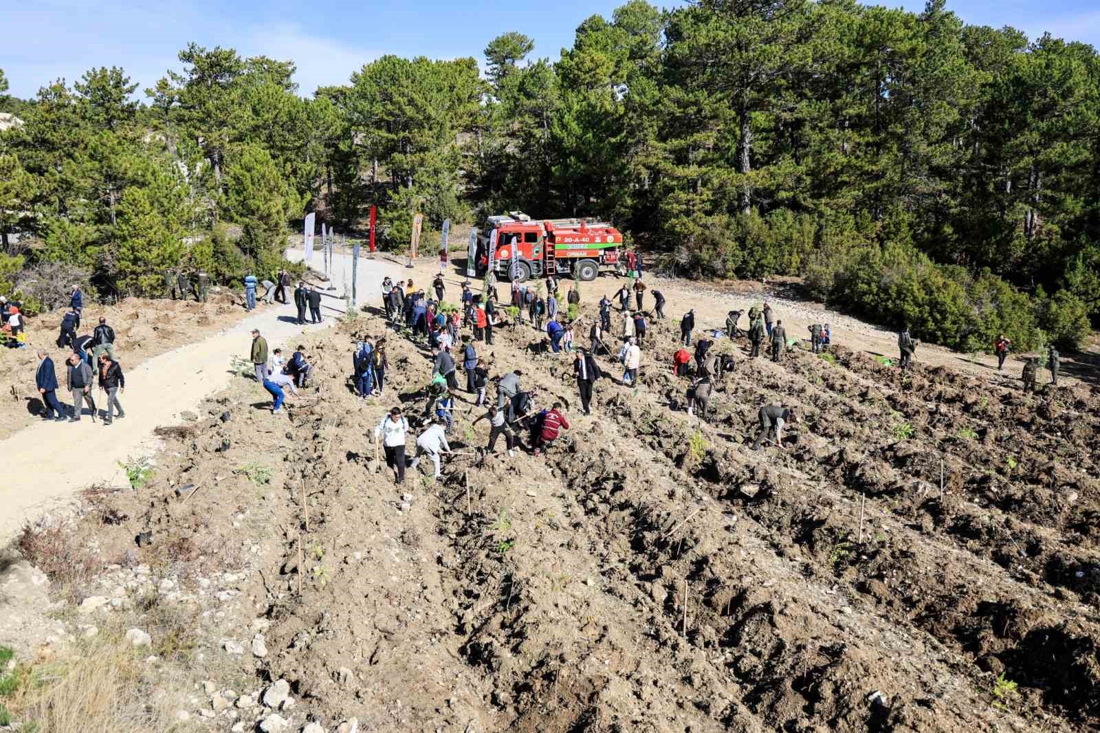 DENİZLİ’NİN ÇAMELİ İLÇESİNDE 11 KASIM MİLLİ AĞAÇLANDIRMA GÜNÜ KAPSAMINDA YUMRUTAŞ MAHALLESİ’NDE...