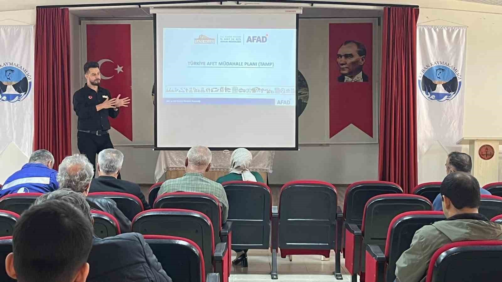 ELAZIĞ’IN KEBAN İLÇESİNDE AFET VE ACİL DURUMLARA İLİŞKİN HAZIRLIK DÜZEYİ ELE ALINDI