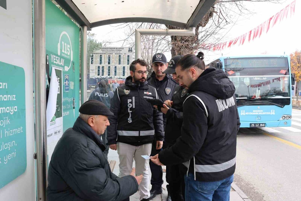ERZURUM’DA POLİS EKİPLERİ YAPTIKLARI ÇALIŞMALARDA, HAKLARINDA ARAMA KARA 134 ŞAHIS...