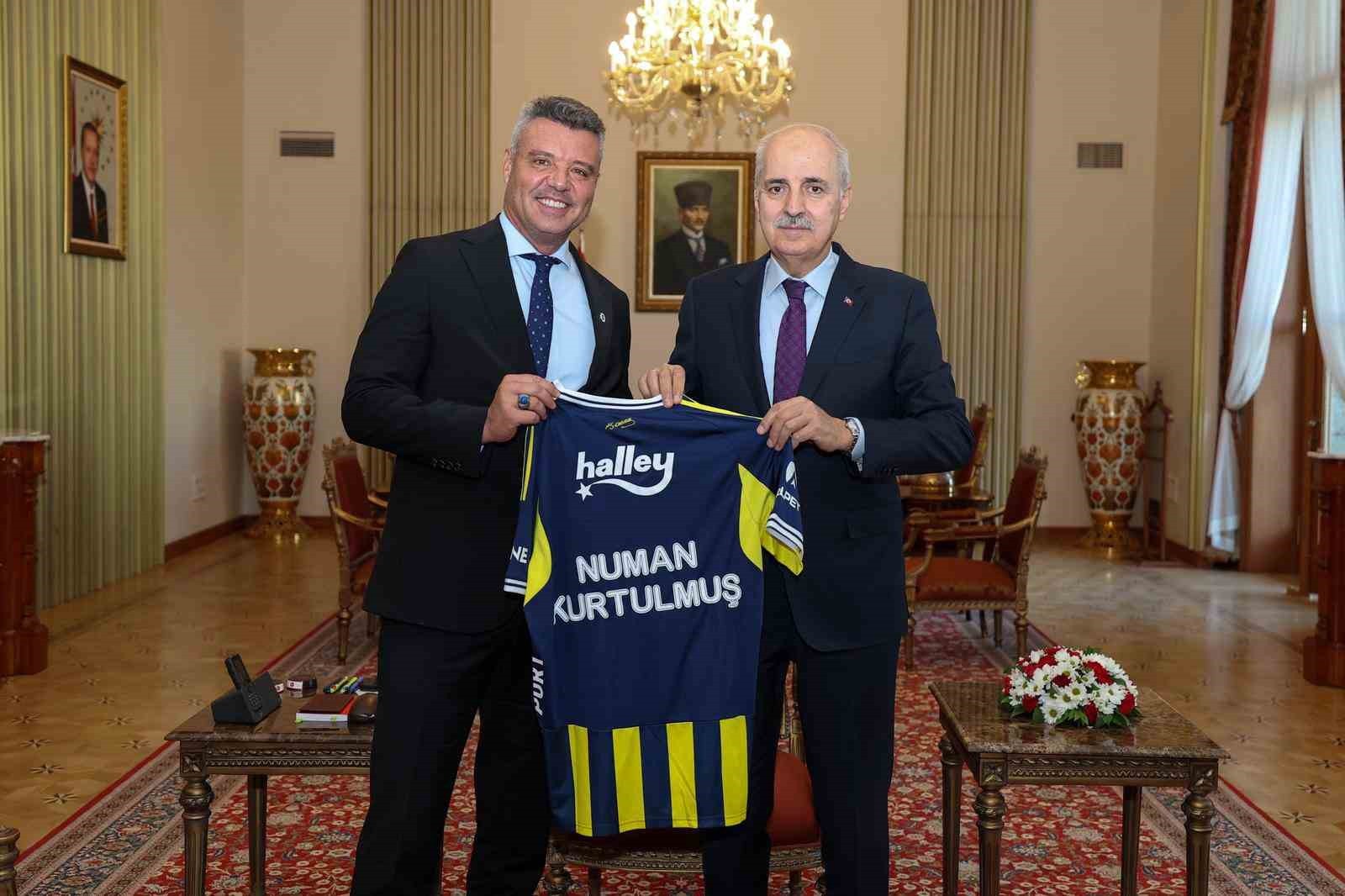 FENERBAHÇE BAŞKANI SADETTİN SARAN, TBMM BAŞKANI NUMAN KURTULMUŞ’U ZİYARET ETTİ