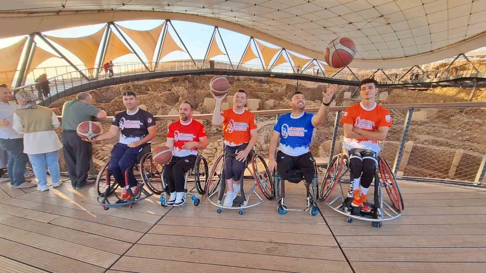 GÖBEKLİTEPE TEKERLEKLİ SANDALYE BASKETBOL TURNUVASI ÖNCESİ TAKIM KAPTANLAR, GÖBEKLİTEPE'DE...
