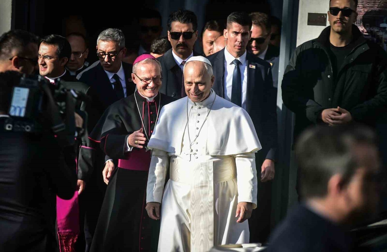İLK RESMİ ZİYARETİNİ TÜRKİYE'YE YAPAN PAPA 14. LEO, İSTANBUL TEMASLARI KAPSAMINDA ŞİŞLİ...