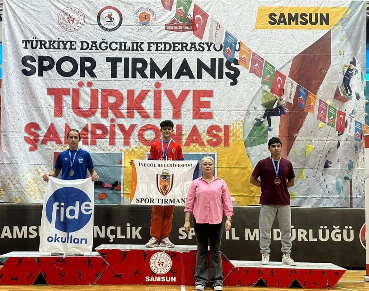 İNEGÖL BELEDİYE SPOR KULÜBÜ SPOR TIRMANIŞ SPORCULARI, SAMSUN’DA DÜZENLENEN MÜSABAKALARDA İKİ AYRI...
