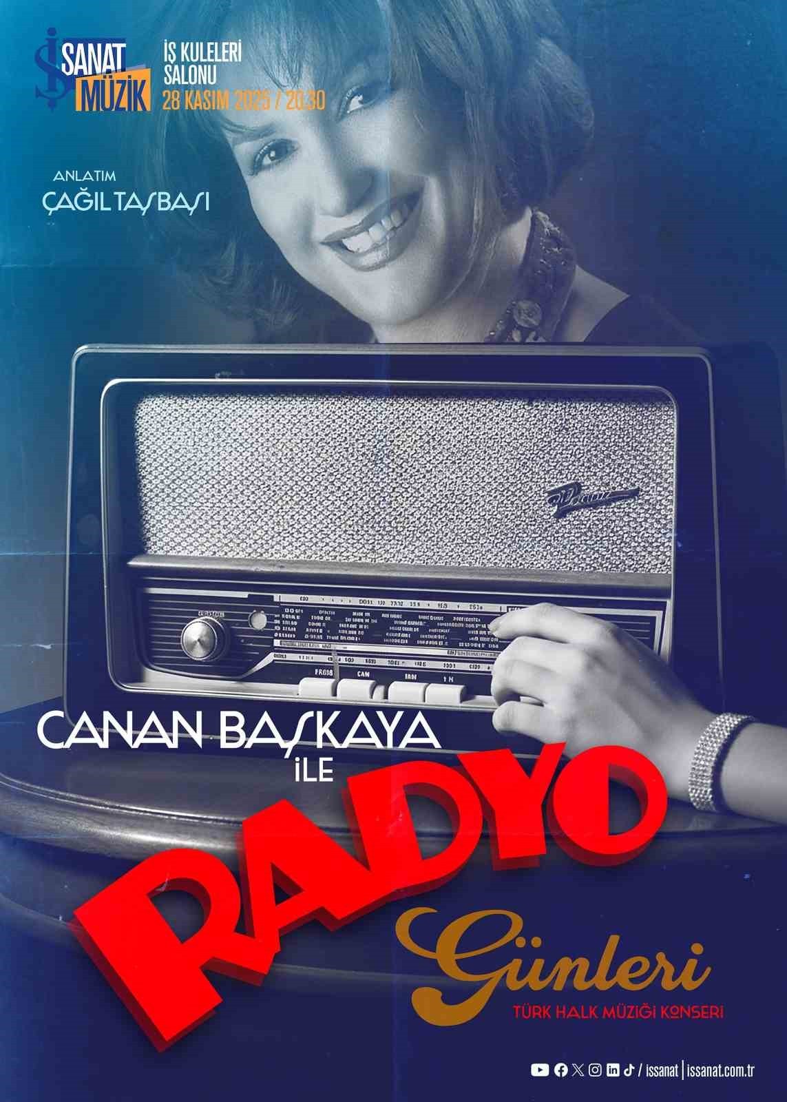 İŞ SANAT, TÜRK HALK MÜZİĞİ'NİN DUAYEN İSMİ CANAN BAŞKAYA'YI "RADYO GÜNLERİ"'NDE...