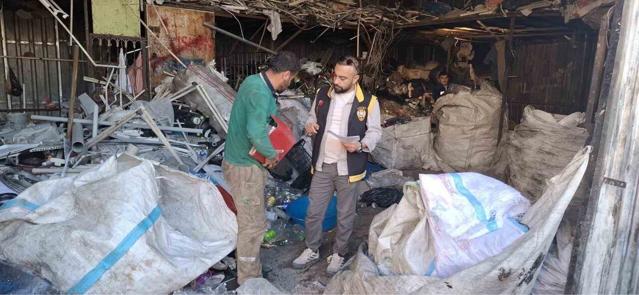 İSKENDERUN’DA HURDACILAR DENETLENDİ