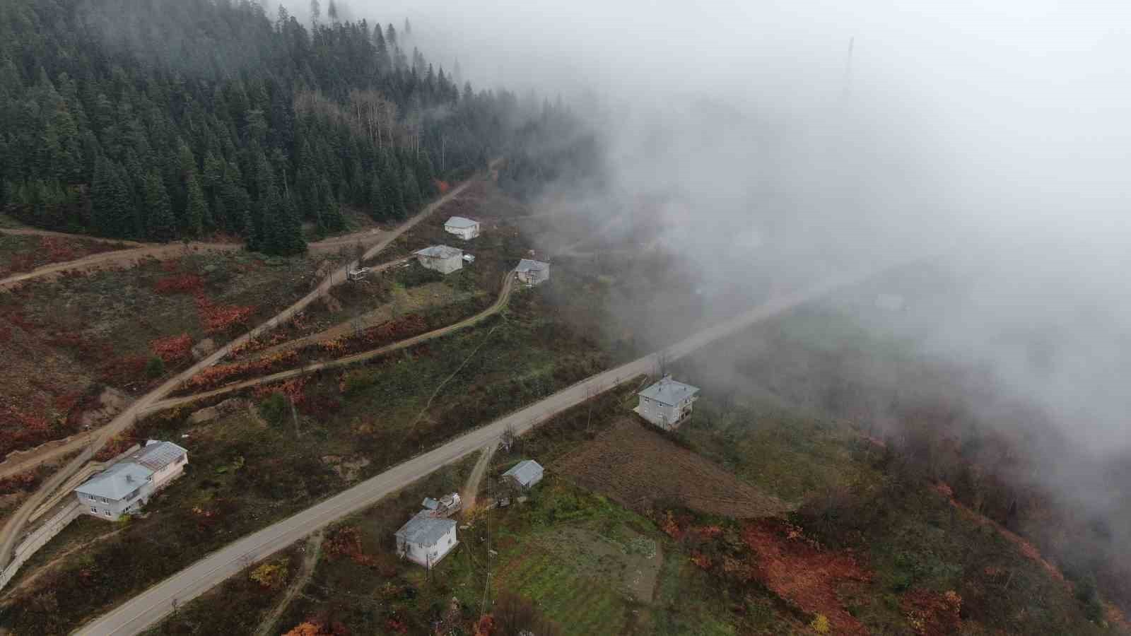 KASTAMONU’NUN İL MERKEZİ İLE SAHİL İLÇELERİNİ BİRBİRİNE BAĞLAYAN YARALIGÖZ GEÇİDİNDE SİS VE...